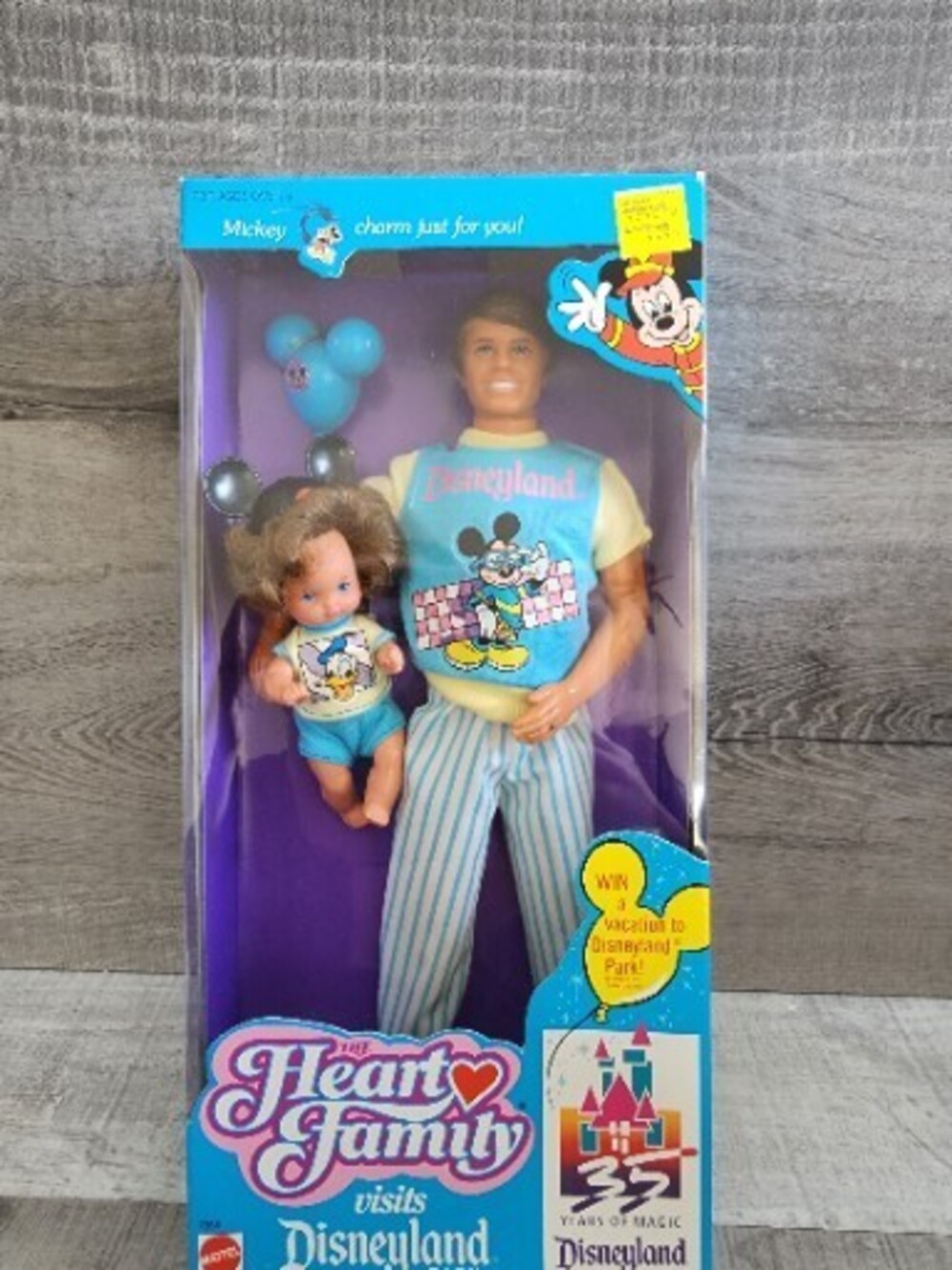 Heart Family Visits Disneyland Park Dad & Son (1989) Mattel NEW Rare HTF